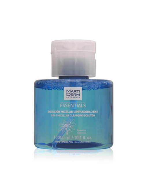 SOLUCION MICELAR LIMPIADORA 300ML ESSENTIALS- MARTI DERM