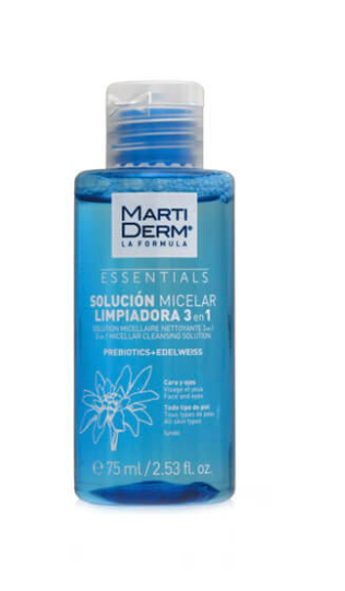 SOLUCION MICELAR LIMPIADORA 75ML ESSENTIALS- MARTI DERM