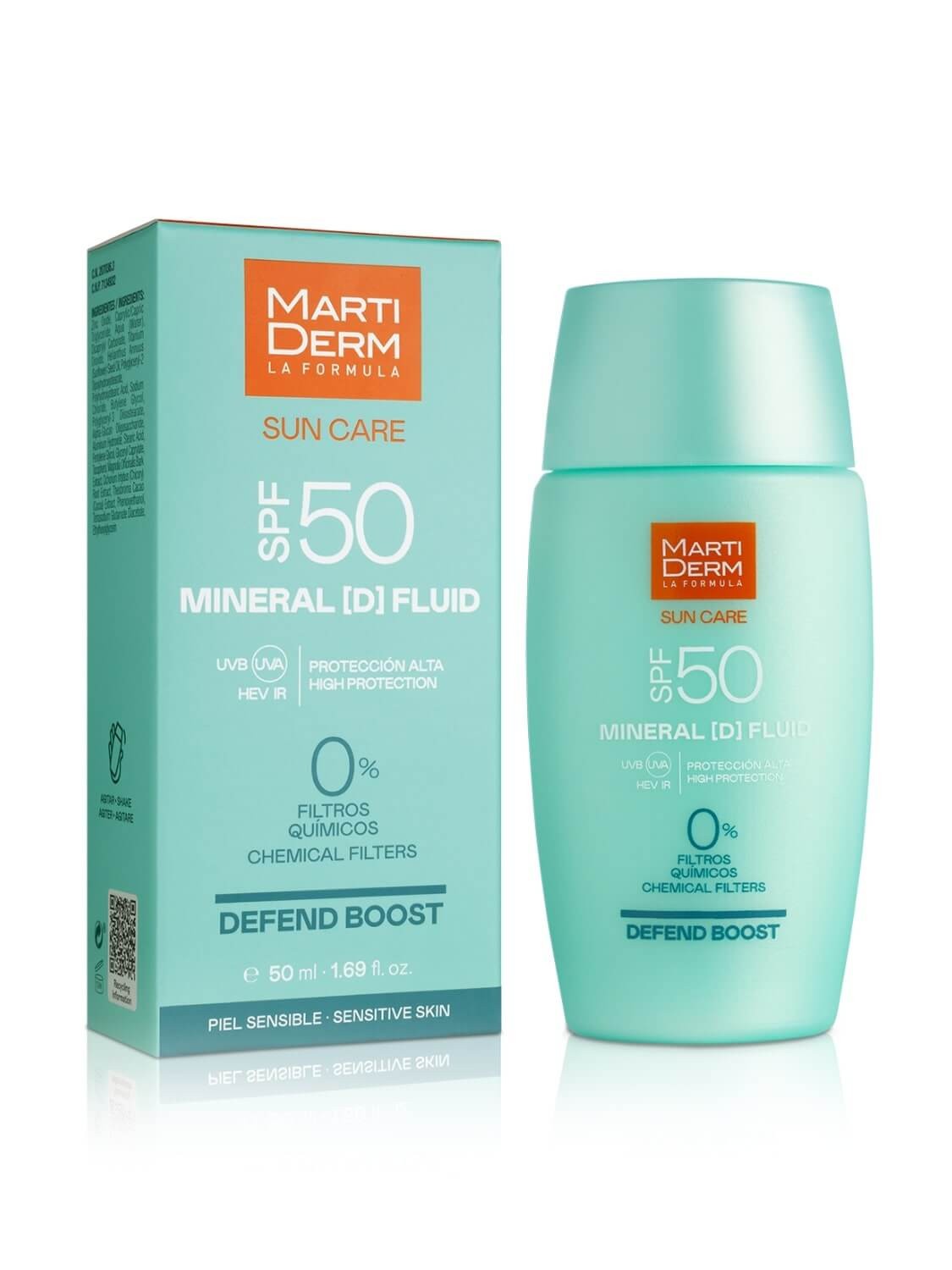 SPF 50 MINERAL D FLUID 50ML - MARTI DERM