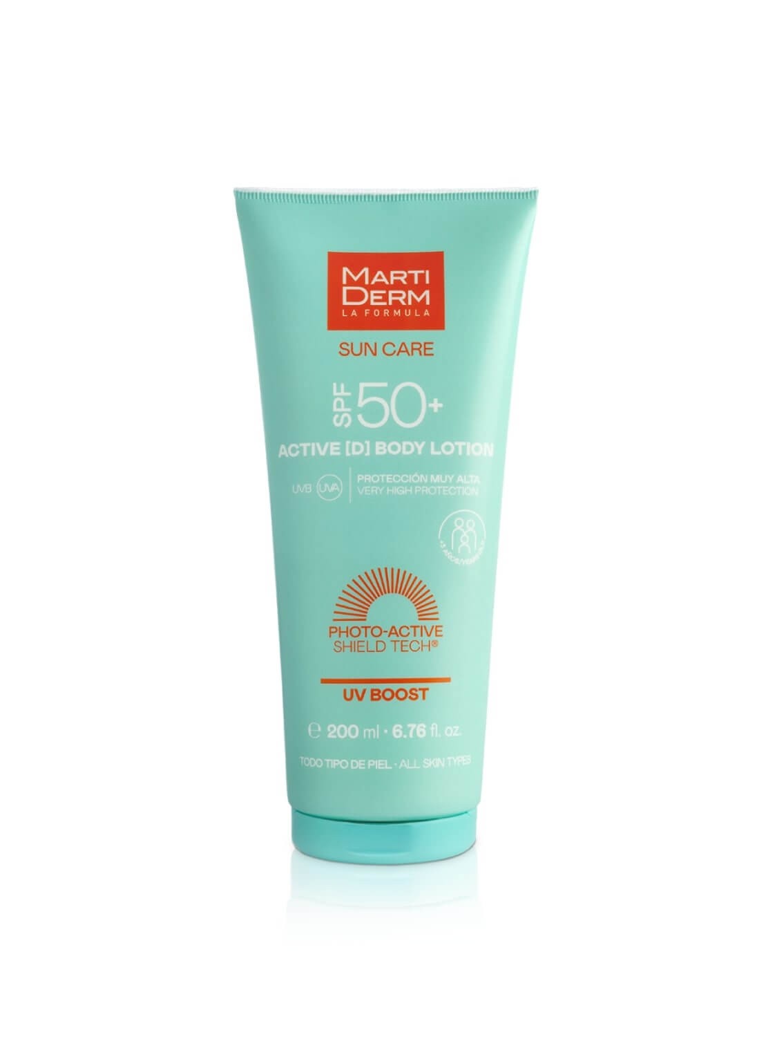 SPF 50+ ACTIVE D BODY LOTION 200ML- MARTI DERM