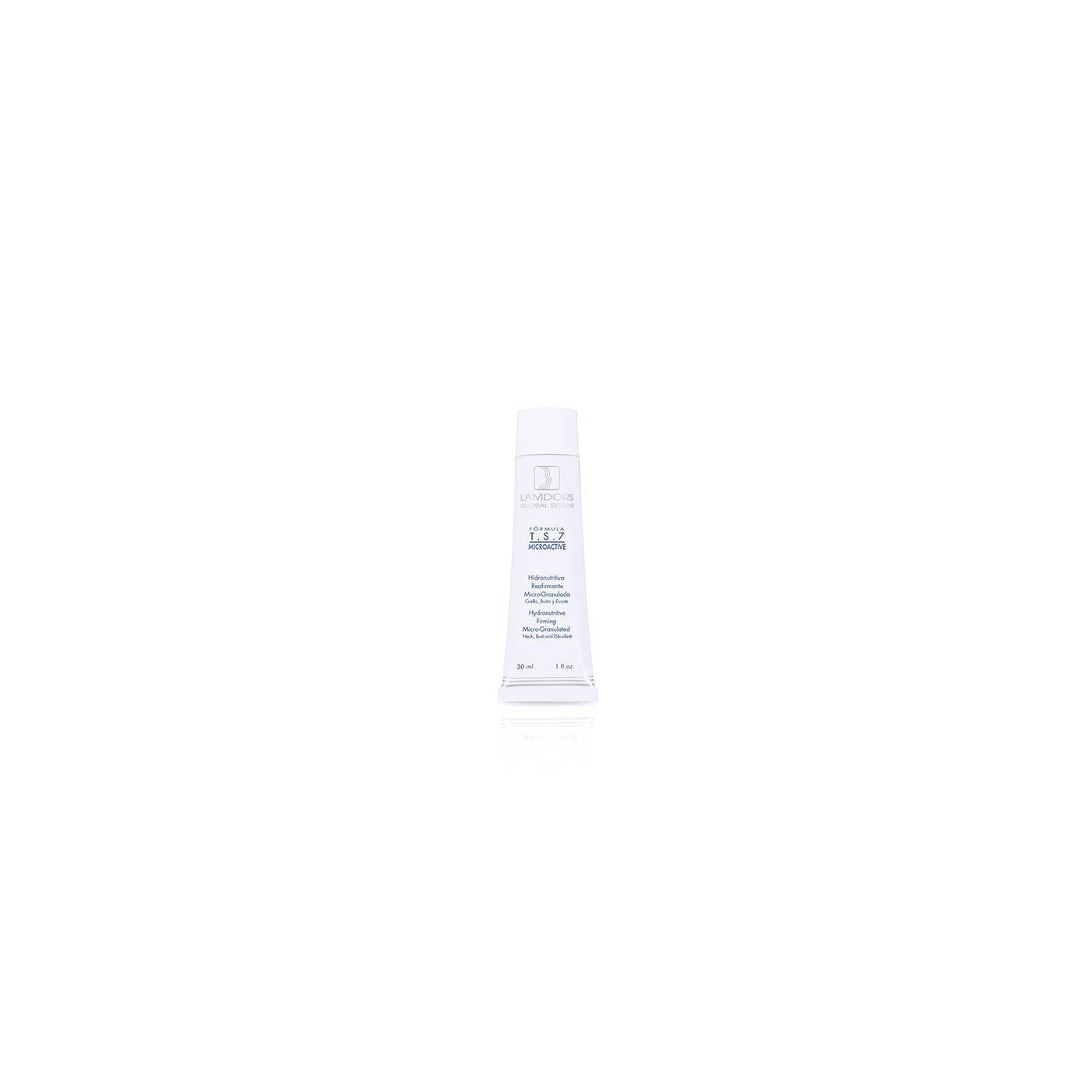 HIDRONUTRITIVA REAFIRMANTE MICRO-GRANULADA (Cuello-Escote-Busto) T.S.7 MICROACTIVE 30ml - LAMDORS