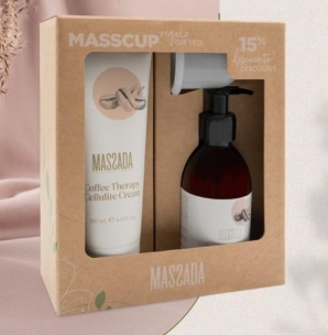 PACK CREMA CELULITICA+ GEL DE DUCHA DE CAFE-MASSADA